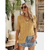 Zeagoo Women’s Short Sleeve Sweaters 2026 Summer Crochet Cropped Cardigan(Yellow)