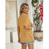 Zeagoo Women’s Short Sleeve Sweaters 2026 Summer Crochet Cropped Cardigan(Yellow)