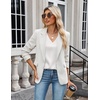 Zeagoo Women’s Silk Satin Camisole Tank Tops V Neck Blouses Work Shirts(A-white)