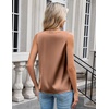 Zeagoo Women’s Silk Satin Camisole Tank Tops V Neck Blouses Work Shirts(Dark Khaki)
