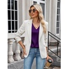 Zeagoo Women’s Silk Satin Camisole Tank Tops V Neck Blouses Work Shirts(Purple)