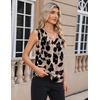 Zeagoo Women’s Silk Satin Camisole Tank Tops V Neck Blouses Work Shirts(Z – An256)