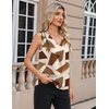 Zeagoo Women’s Silk Satin Camisole Tank Tops V Neck Blouses Work Shirts(Z – Jh587)