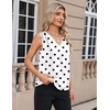 Zeagoo Women’s Silk Satin Camisole Tank Tops V Neck Blouses Work Shirts(Z – Jh592)