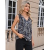 Zeagoo Women’s Silk Satin Camisole Tank Tops V Neck Blouses Work Shirts(Z – Mz473)