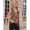 Zeagoo Women’s Silk Satin Camisole Tank Tops V Neck Blouses Work Shirts(Z – Mz896)