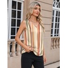 Zeagoo Women’s Silk Satin Camisole Tank Tops V Neck Blouses Work Shirts(Z – Tw720)