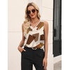 Zeagoo Women’s Silk Satin Tank Tops V Neck Camisoles Sleeveless Blouses(P-jh587)