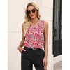Zeagoo Women’s Silk Satin Tank Tops V Neck Camisoles Sleeveless Blouses(P-mz750)