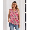 Zeagoo Women’s Silk Satin Tank Tops V Neck Camisoles Sleeveless Blouses(P-mz750)