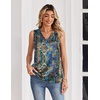 Zeagoo Women’s Silk Satin Tank Tops V Neck Camisoles Sleeveless Blouses(P-mz779)