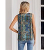 Zeagoo Women’s Silk Satin Tank Tops V Neck Camisoles Sleeveless Blouses(P-mz779)