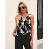 Zeagoo Women’s Silk Satin Tank Tops V Neck Camisoles Sleeveless Blouses(P-zr220)