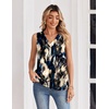 Zeagoo Women’s Silk Satin Tank Tops V Neck Camisoles Sleeveless Blouses(P-zr220)