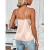 Zeagoo Women’s Silk Satin Tank Tops V Neck Sleeveless Camisole Basic Blouse(2 Pack: Black+champagne)