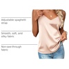 Zeagoo Women’s Silk Satin Tank Tops V Neck Sleeveless Camisole Basic Blouse(Light Champagne)
