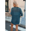 Zeagoo Women’s Summer Crochet Cardigan Boho Kimono Oversized Sweater Tops(02 Lake Blue)