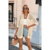Zeagoo Women’s Summer Crochet Cardigan Boho Kimono Oversized Sweater Tops(Apricot)