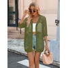 Zeagoo Women’s Summer Crochet Cardigan Boho Kimono Oversized Sweater Tops(Army Green)