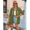 Zeagoo Women’s Summer Crochet Cardigan Boho Kimono Oversized Sweater Tops(Army Green)