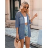 Zeagoo Women’s Summer Crochet Cardigan Boho Kimono Oversized Sweater Tops(Blue)
