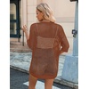 Zeagoo Women’s Summer Crochet Cardigan Boho Kimono Oversized Sweater Tops(Caramel)