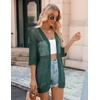 Zeagoo Women’s Summer Crochet Cardigan Boho Kimono Oversized Sweater Tops(Green)
