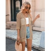 Zeagoo Women’s Summer Crochet Cardigan Boho Kimono Oversized Sweater Tops(Khaki)