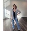 Zeagoo Women’s Summer Crochet Cardigan Boho Kimono Oversized Sweater Tops(Light Grey)