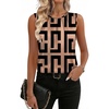 Brown Black Print