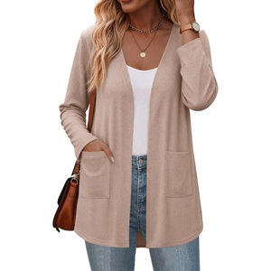 Zeagoo Cardigan Sweaters for Women 2026 Loose Fit Lightweight Fall Outfits(Khaki)