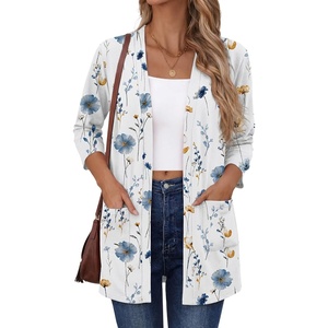 Zeagoo Women’s 3/4 Sleeve Lightweight Cardigan Casual Open Front Cardigans(Bf290)