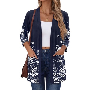 Zeagoo Women’s 3/4 Sleeve Lightweight Cardigan Casual Open Front Cardigans(Sf103)