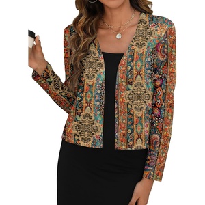 Zeagoo Women’s Lightweight Summer Cardigan Thin Cropped Long Sleeve Shrug(Printed Mz721)