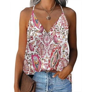 Zeagoo Womens Silk Satin Tank Tops V Neck Sleeveless Blouse Camisole Top(Cx244)