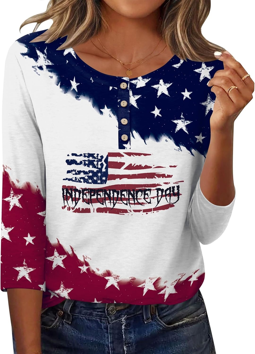image:imageZeagoo 34 Length Sleeve Women Tops Dressy Casual Blouses Work ClothesGq40flag