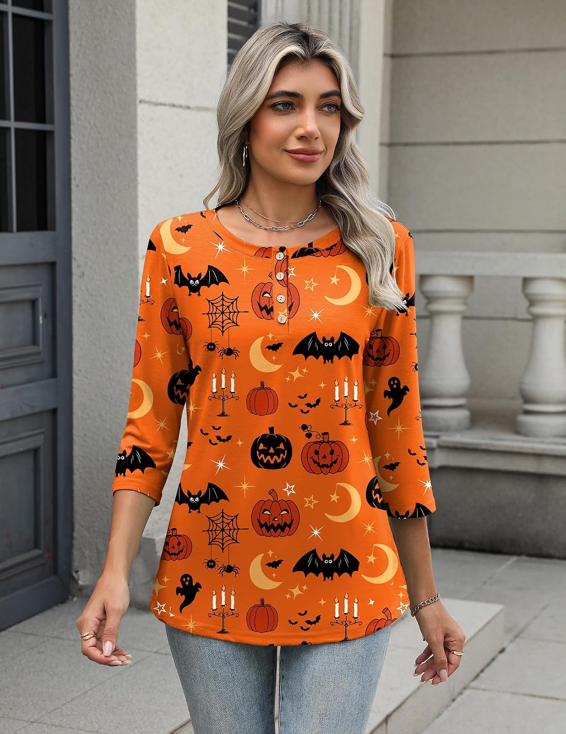 image:imageZeagoo 34 Length Sleeve Women Tops Dressy Casual Blouses Work ClothesWs85