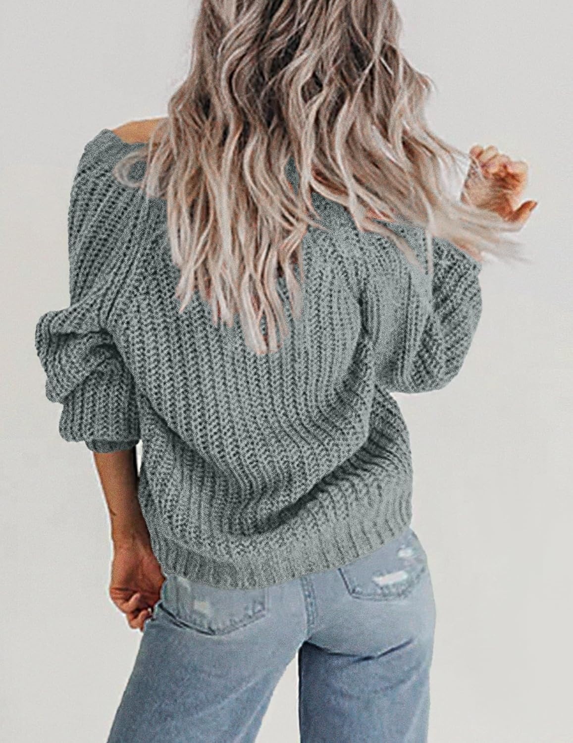 image:imageZeagoo Womens 2026 Fall Chunky Knit Cardigans Long Sleeve SweatersLight Green
