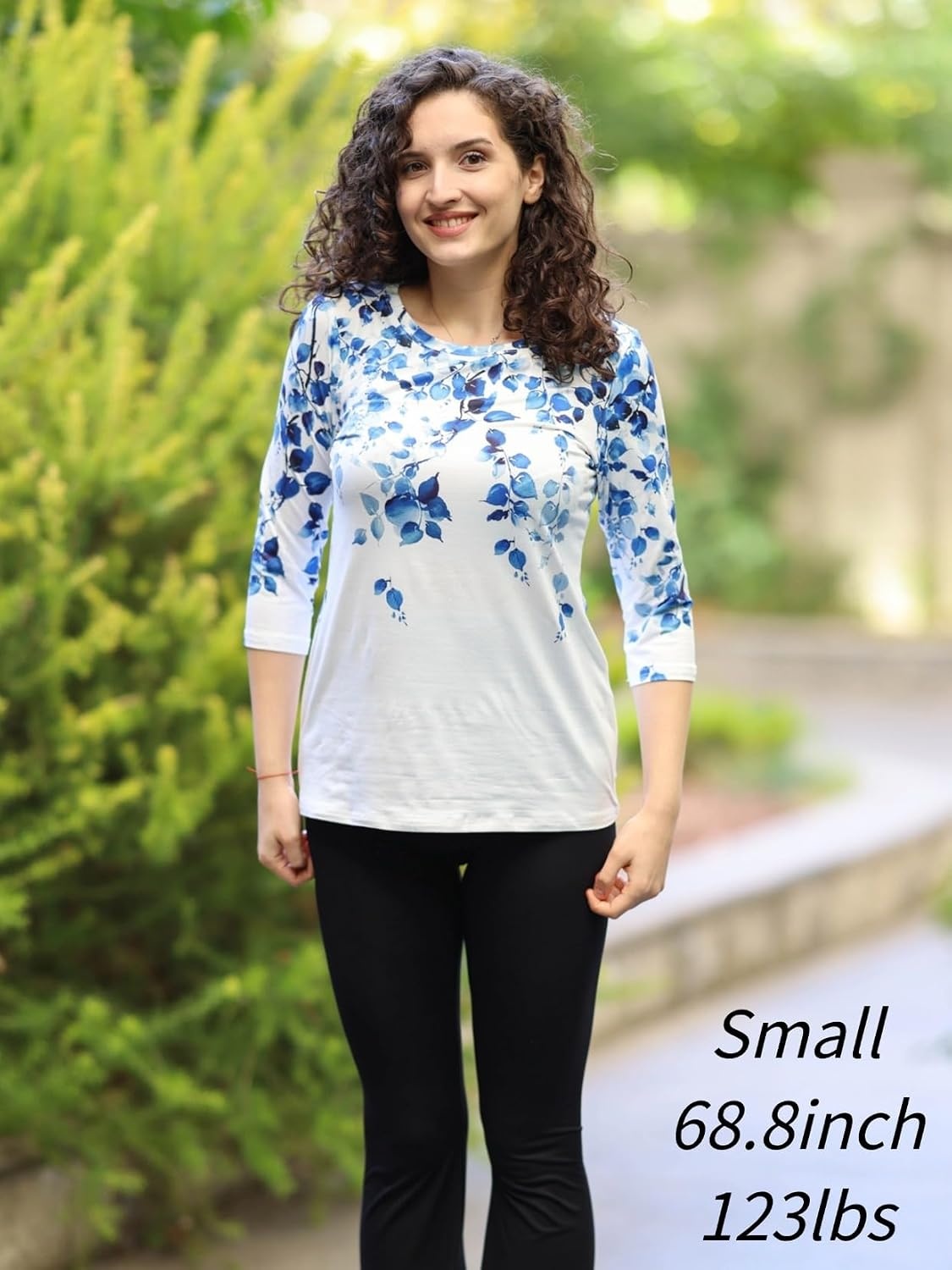 image:imageZeagoo Womens Casual 34 Sleeve TShirts Round Neck Tunic Tops Work BlouseWf41