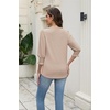 Zeagoo 3/4 Length Sleeve Blouse Pleated Tops Tunics for Women Dressy Shirt Business Casual(Moon Grey)