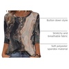 Zeagoo 3/4 Length Sleeve Women Tops Dressy Casual Blouses Work Clothes(Cx278-multicolor)