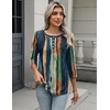 Zeagoo 3/4 Length Sleeve Women Tops Dressy Casual Blouses Work Clothes(Cx289-multicolor)