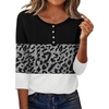 Zeagoo 3/4 Length Sleeve Women Tops Dressy Casual Blouses Work Clothes(Jh519-color Block)