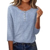 Zeagoo 3/4 Length Sleeve Women Tops Dressy Casual Blouses Work Clothes(Tz273)