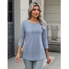 Zeagoo 3/4 Length Sleeve Women Tops Dressy Casual Blouses Work Clothes(Tz273)