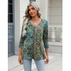 Zeagoo 3/4 Length Sleeve Womens Tops Casual V Neck Shirts Soft Basic Tees(Mz779)