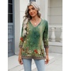 Zeagoo 3/4 Length Sleeve Womens Tops Casual V Neck Shirts Soft Basic Tees(Mz839)