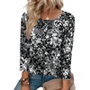 Zeagoo 3/4 Length Sleeve Womens Tops Round Neck Casual Summer Tunic Tops Basic Tees Blouses Dressy T-Shirts Pleated Shirts(Cx273)