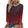 Zeagoo 3/4 Length Sleeve Womens Tops Round Neck Casual Summer Tunic Tops Basic Tees Blouses Dressy T-Shirts Pleated Shirts(Mz838)