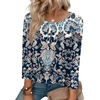 Zeagoo 3/4 Length Sleeve Womens Tops Round Neck Casual Summer Tunic Tops Basic Tees Blouses Dressy T-Shirts Pleated Shirts(Mz873)